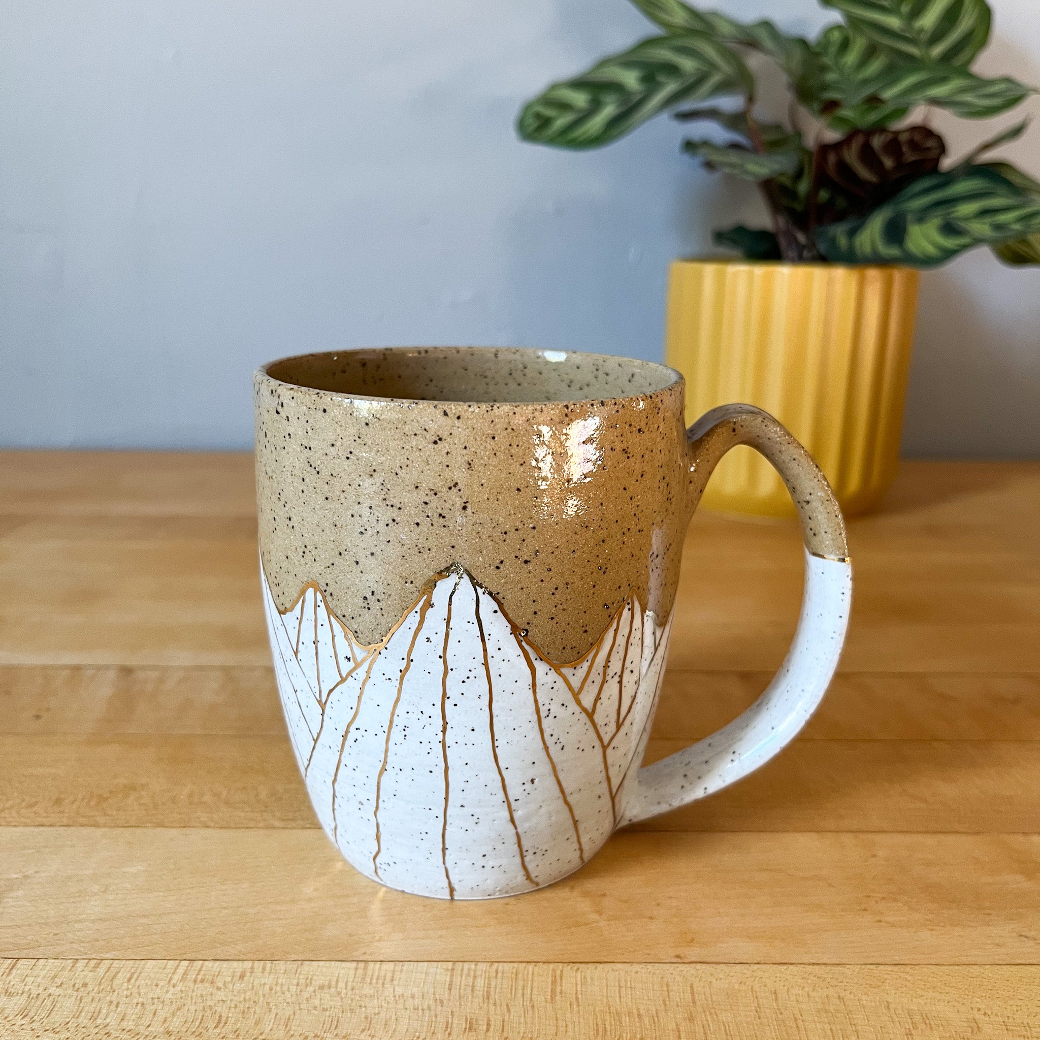 white golden hour mug