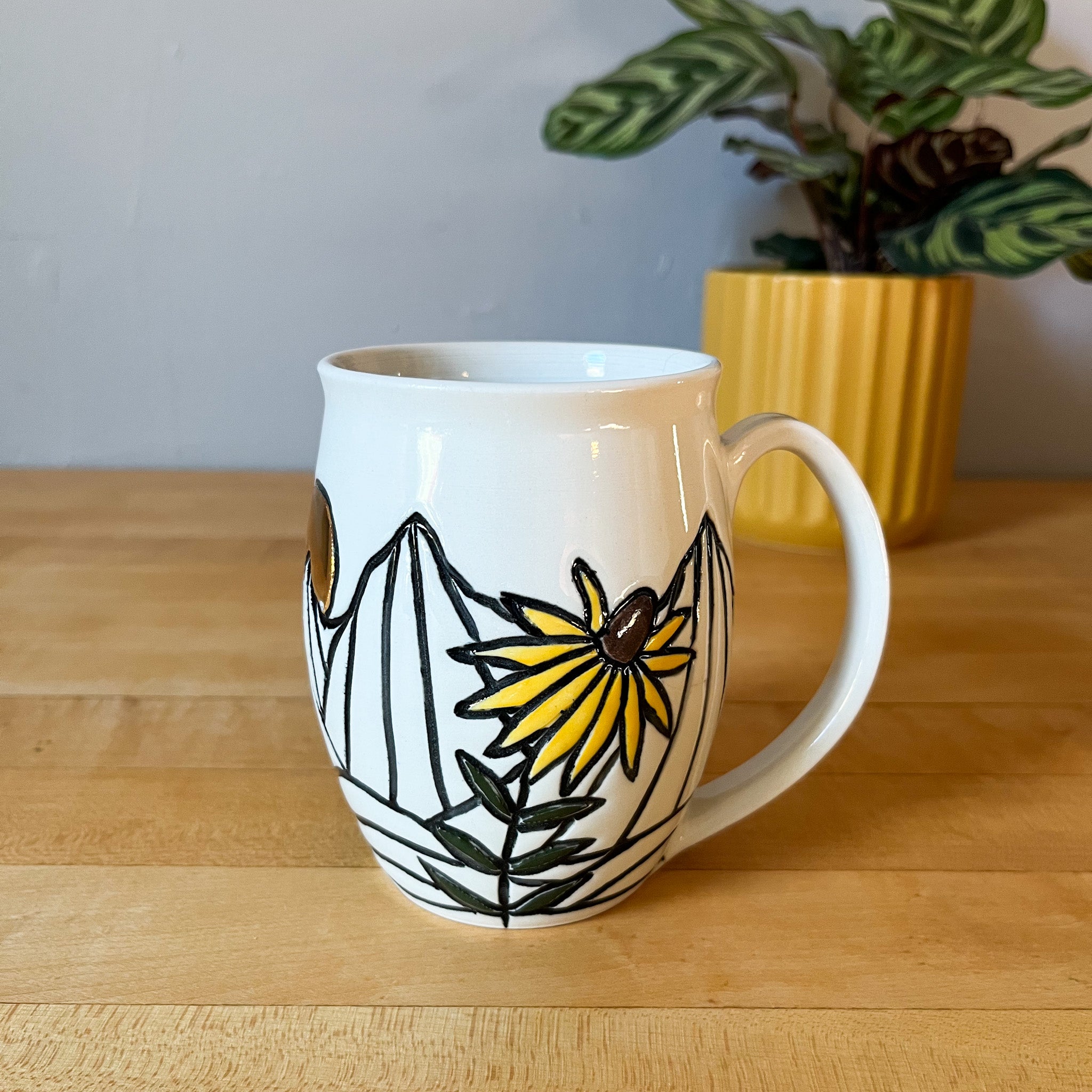 wildflower mountain mug