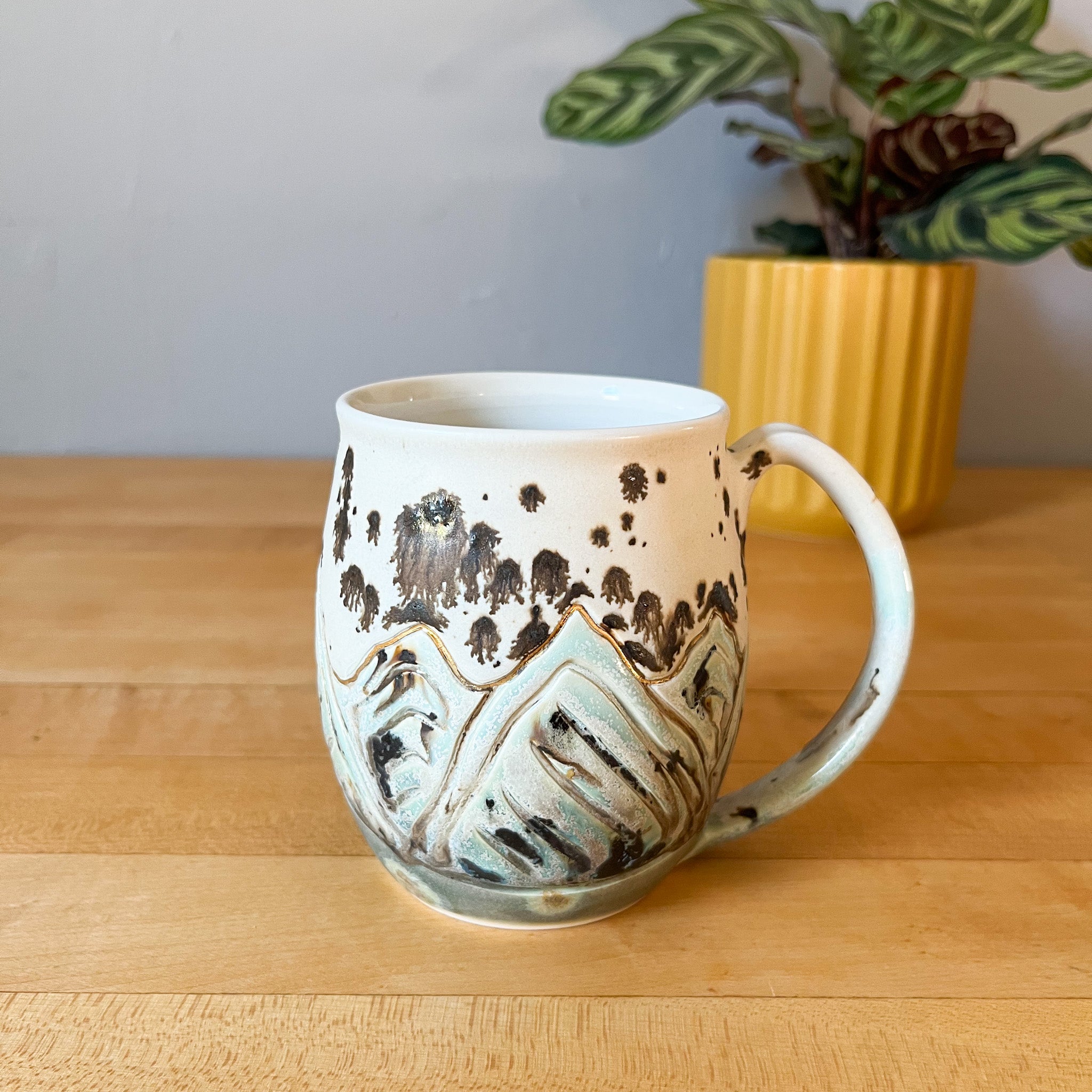 glacial river mountain mug