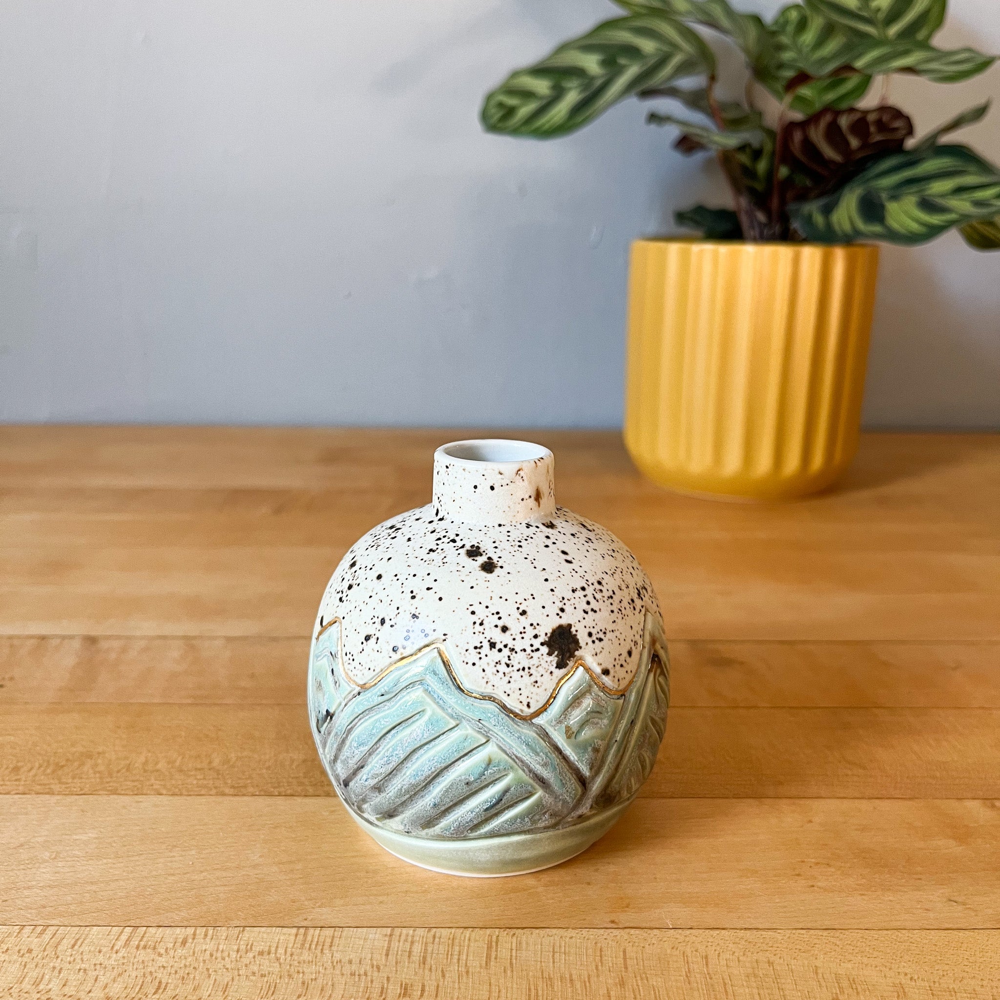 glacial river mountain vase