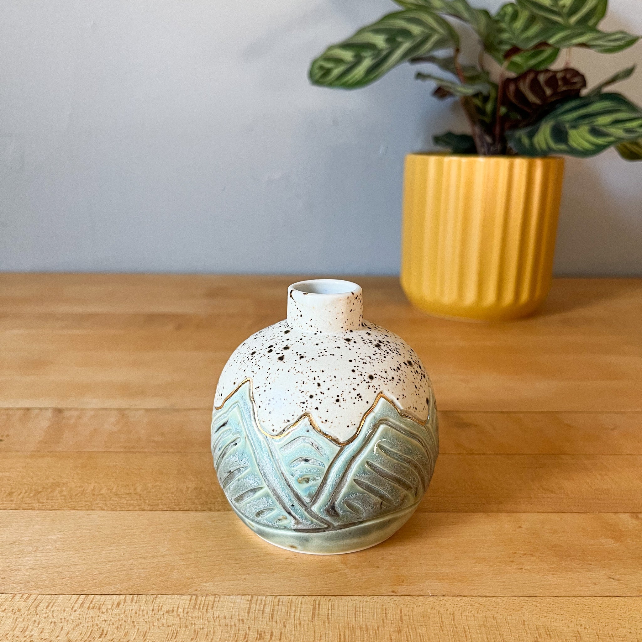 glacial river mountain vase