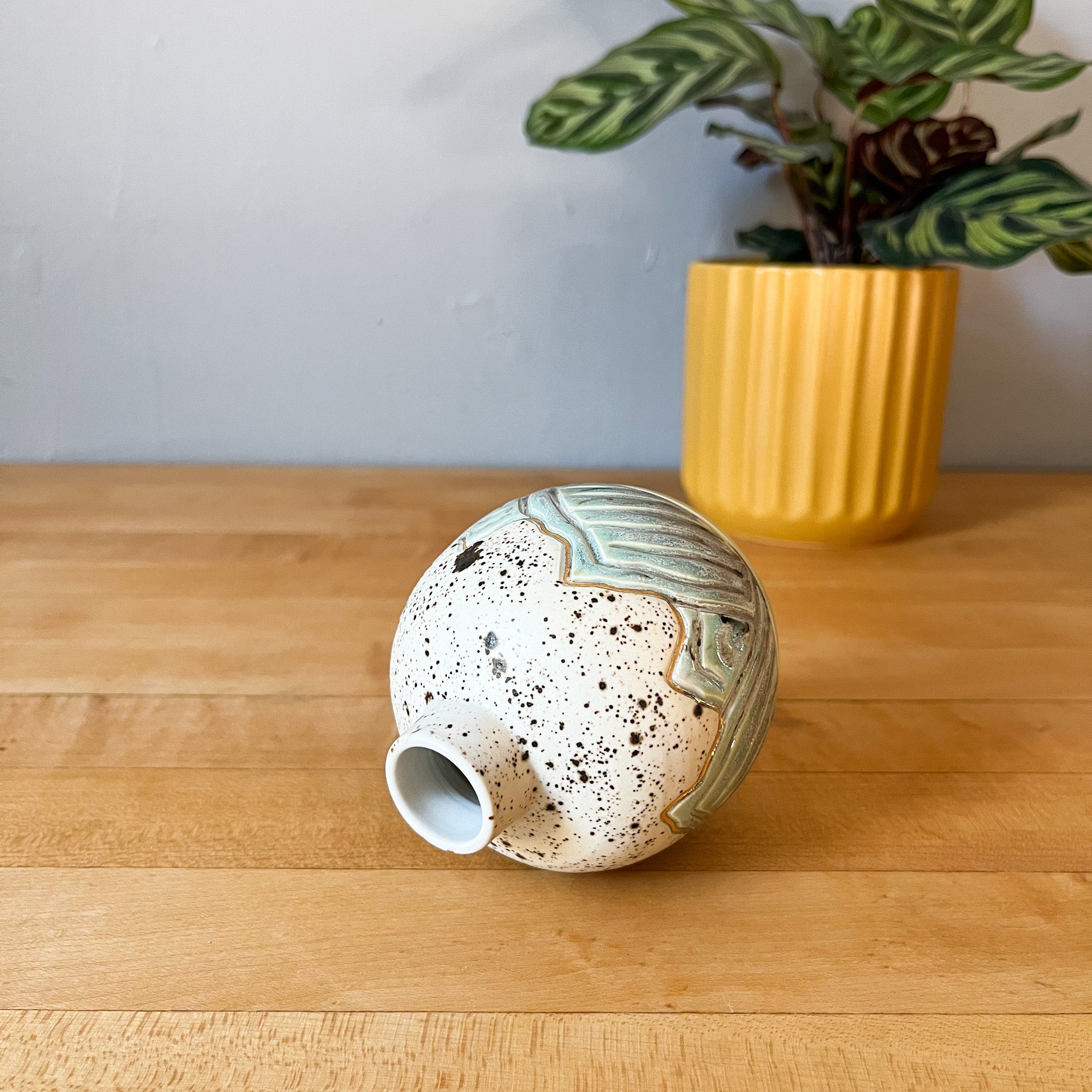 glacial river mountain vase