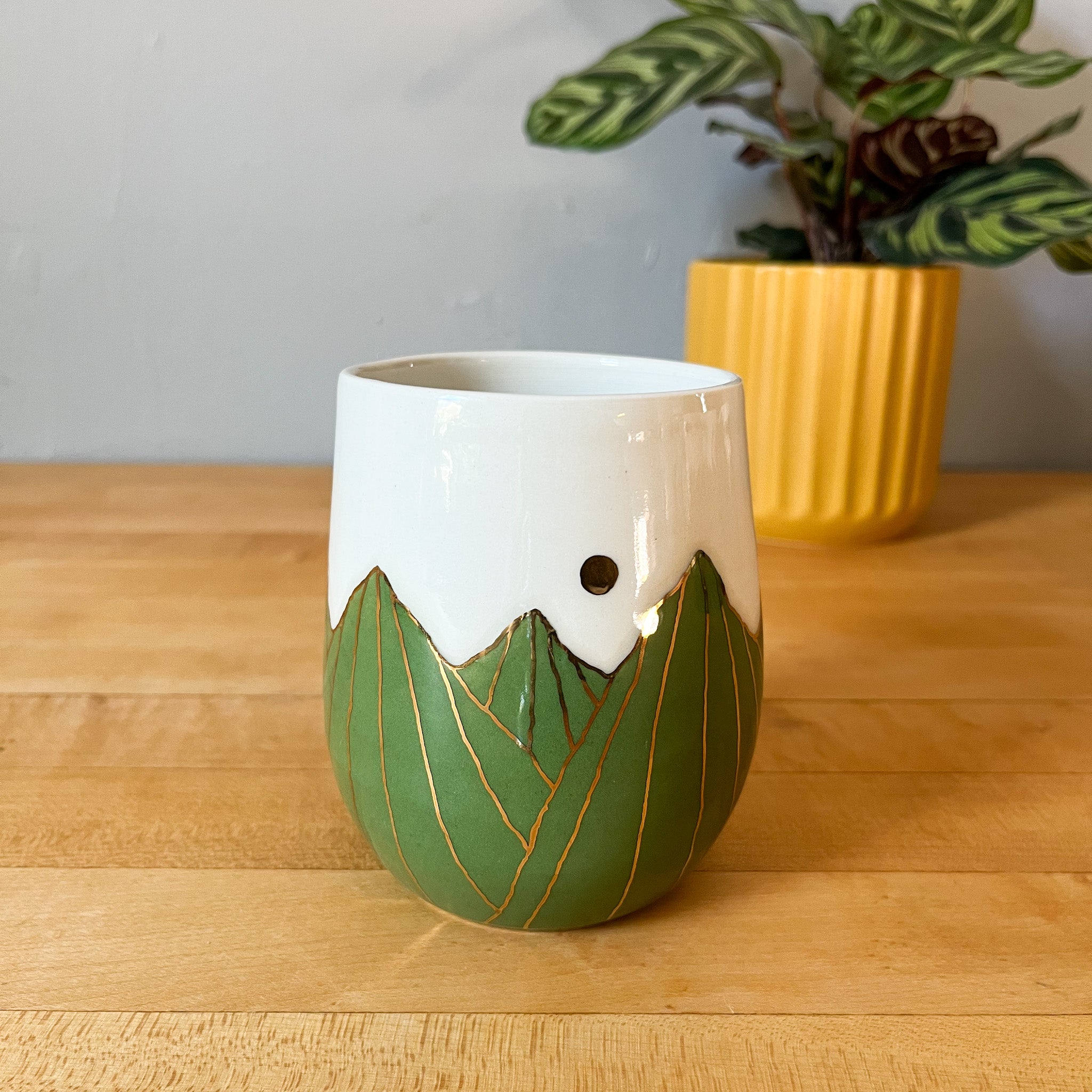 olive golden hour thumbler