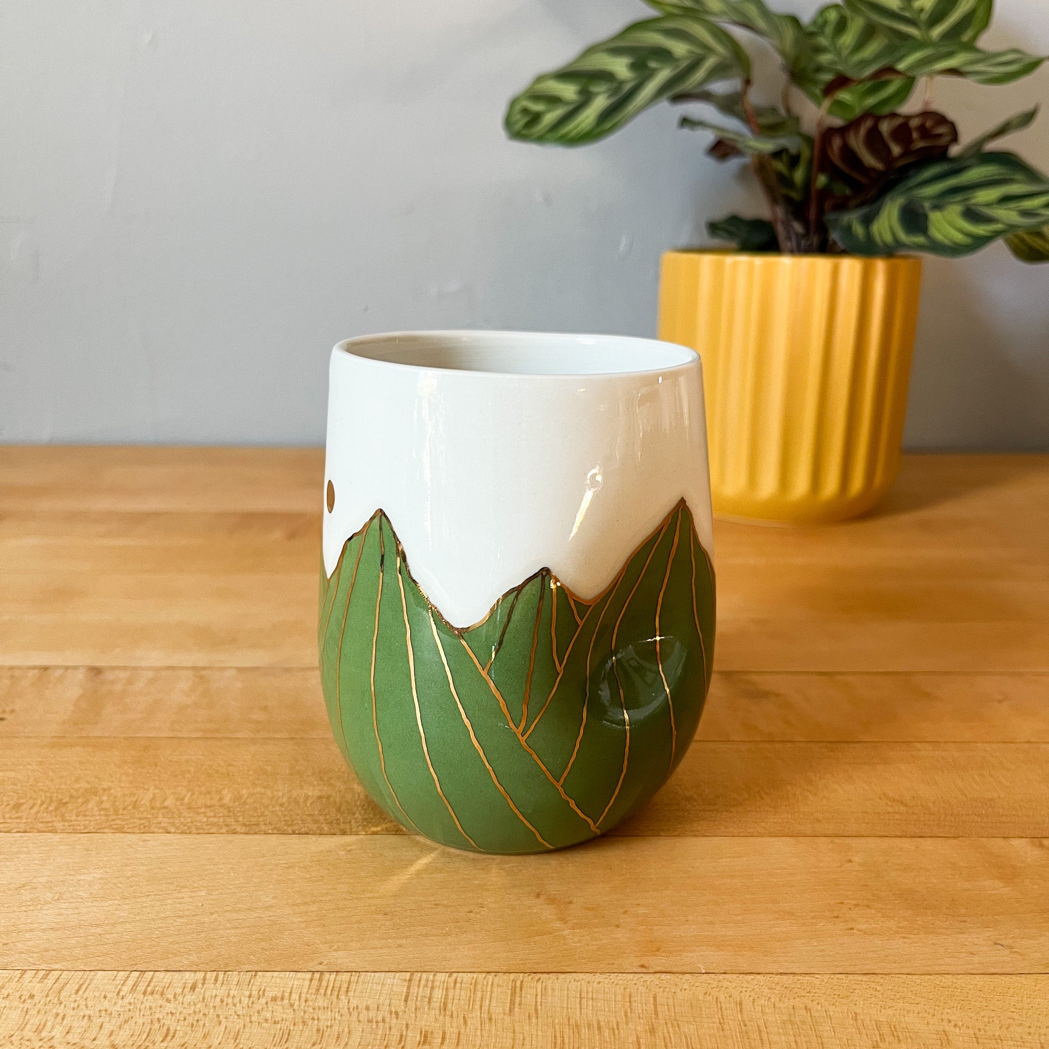 olive golden hour thumbler