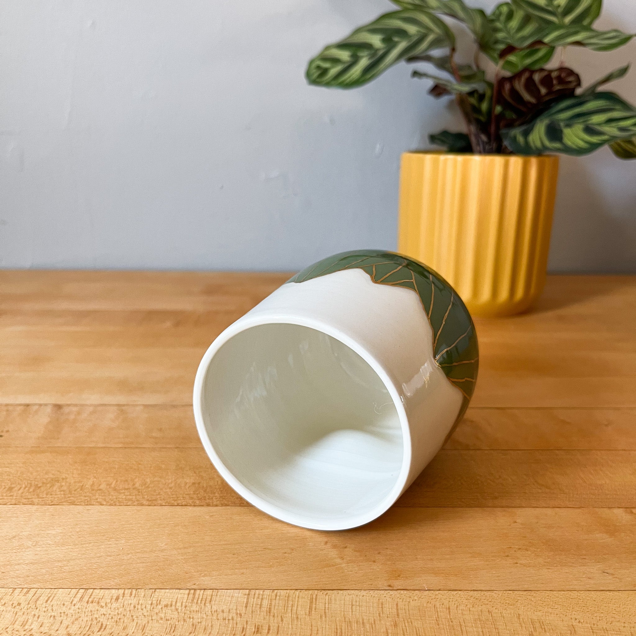 olive golden hour thumbler