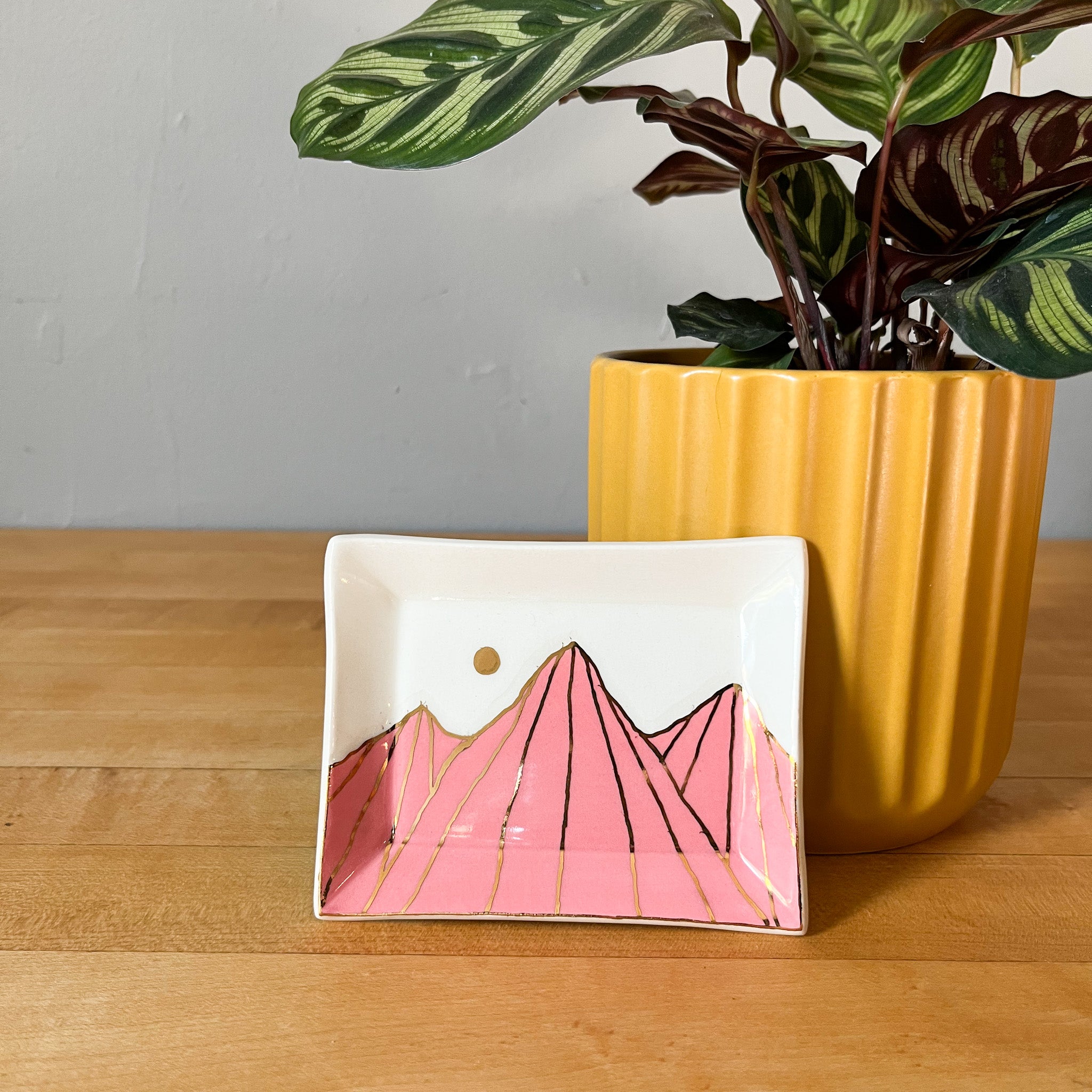 pink golden hour mini tray