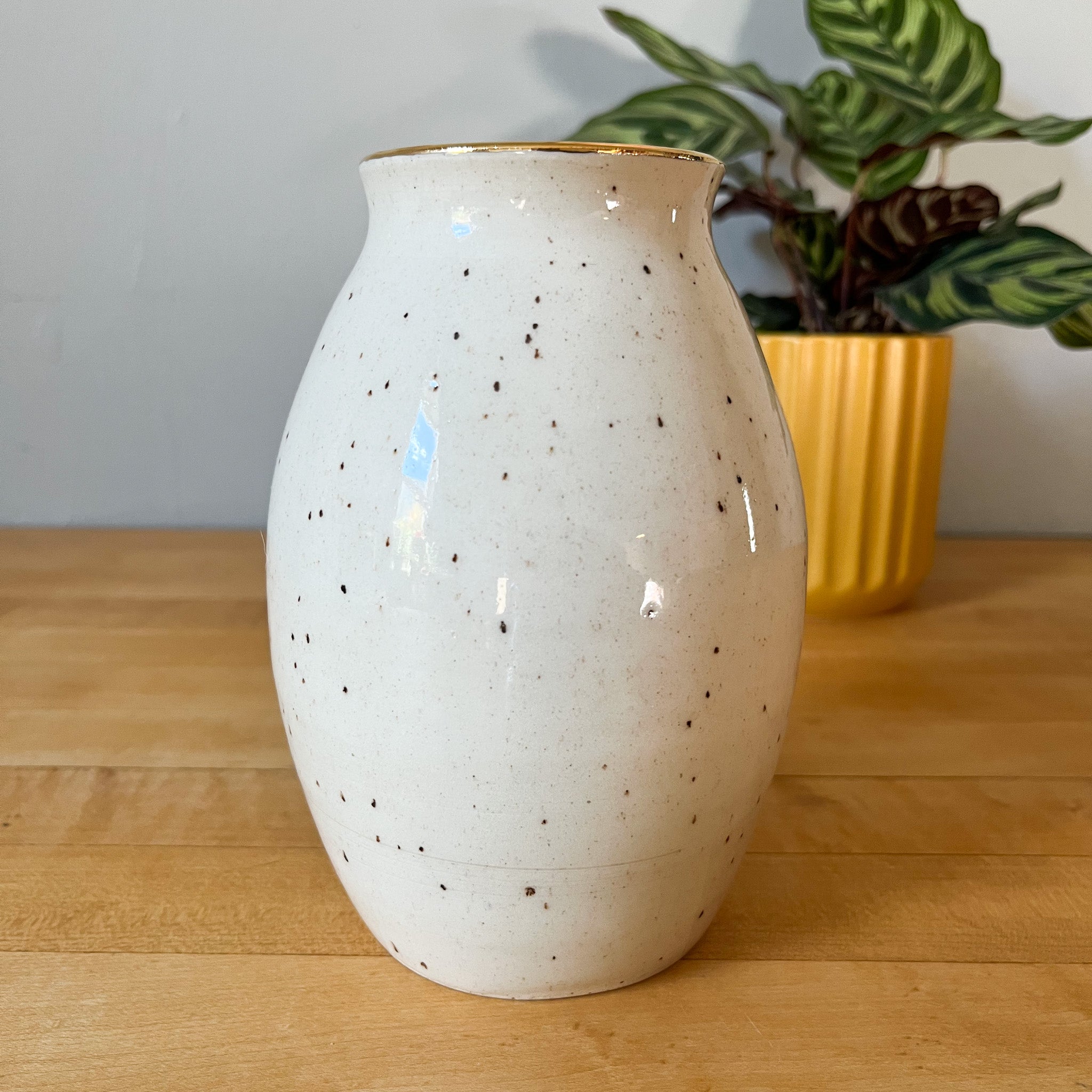 soft speckle vase